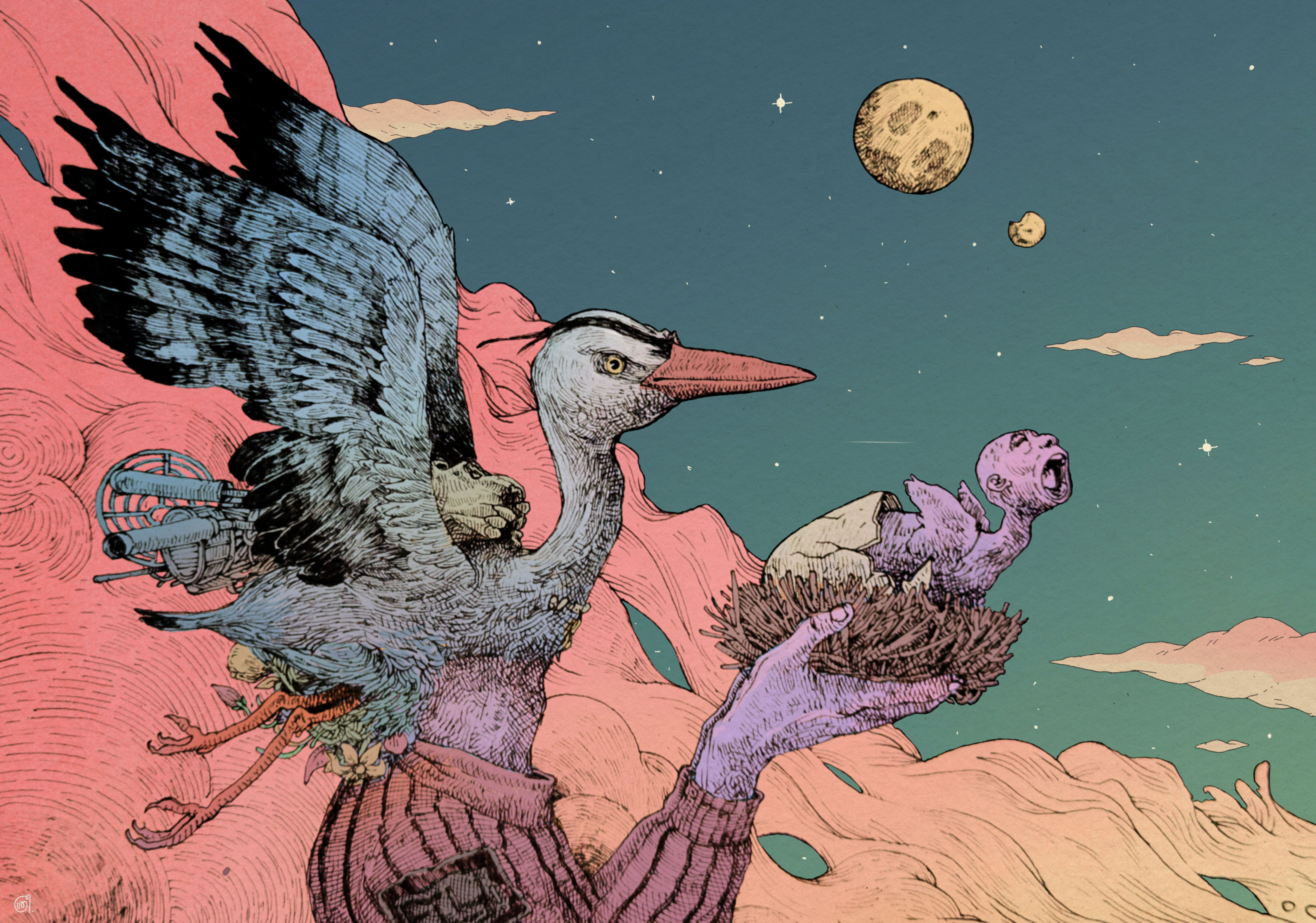 Flight of the nightbirds by Sreehari Siva
